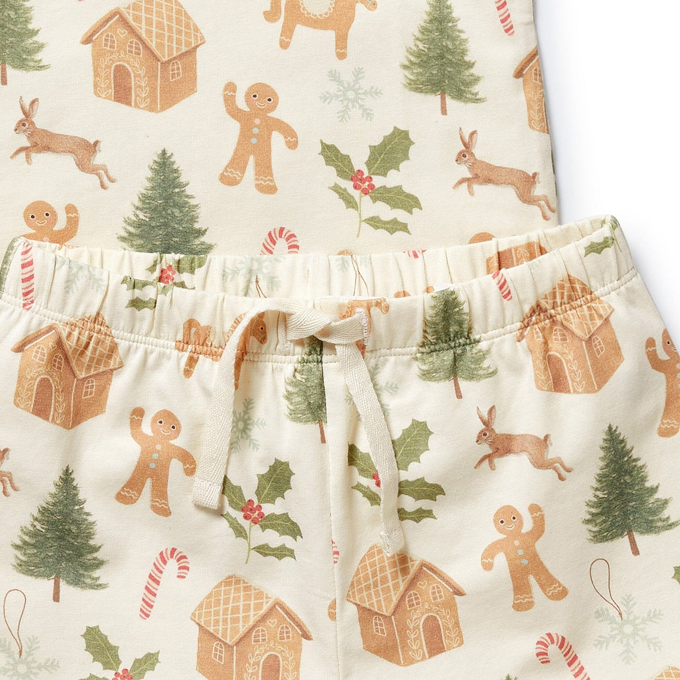 Wilson & Frenchy - Holly Jolly Magic Organic Short Sleeved Pyjamas Short Sleeve Pyjamas Wilson & Frenchy 