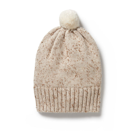 Wilson & Frenchy Knitted Hat - Almond Fleck