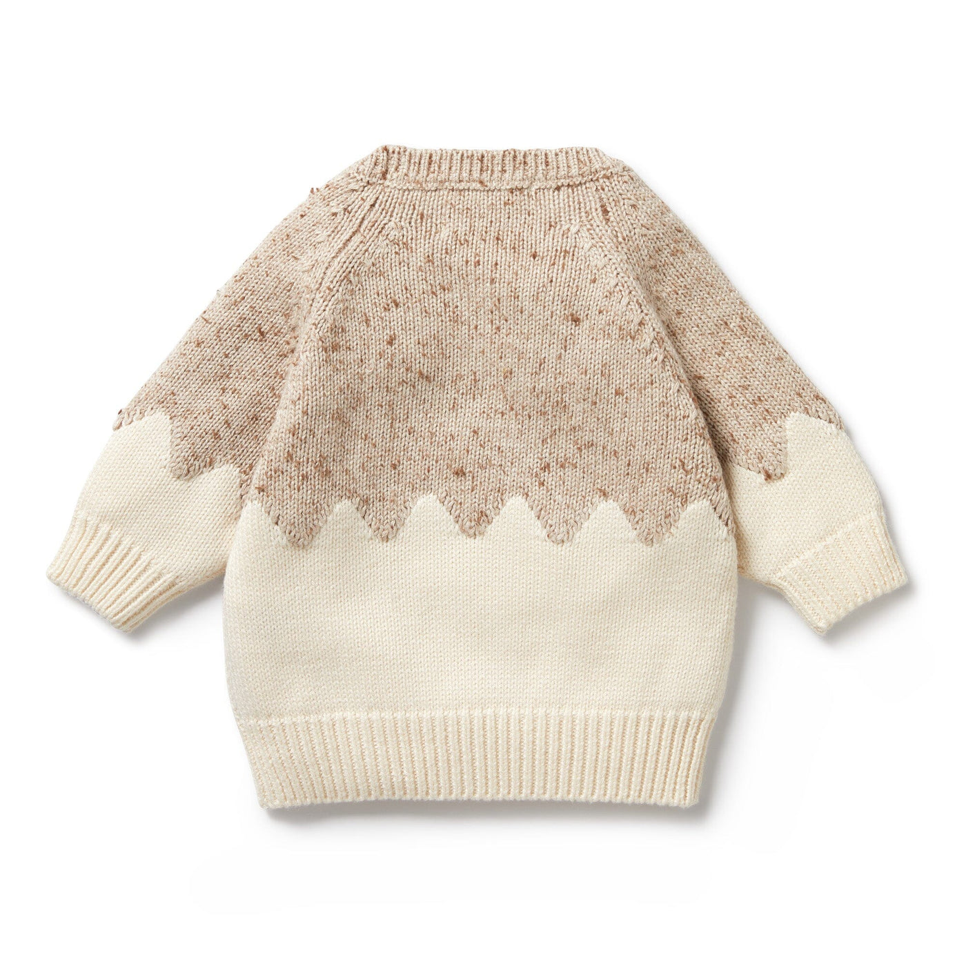 Wilson & Frenchy Knitted Jacquard Jumper - Almond Fleck Knitted Jumper Wilson & Frenchy 