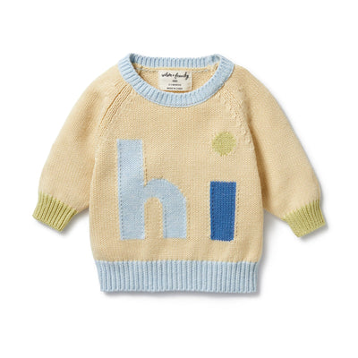Wilson & Frenchy Knitted Jacquard Jumper - Dew Knitted Jumper Wilson & Frenchy 
