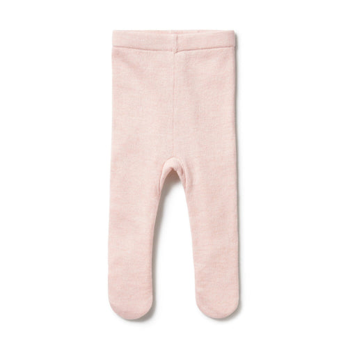 Wilson & Frenchy Knitted Legging with Feet - Pink