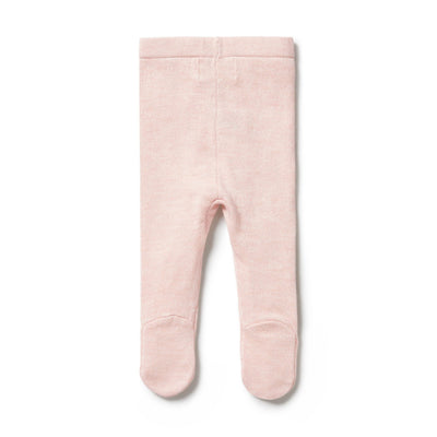 Wilson & Frenchy Knitted Legging with Feet - Pink Leggings Wilson & Frenchy 