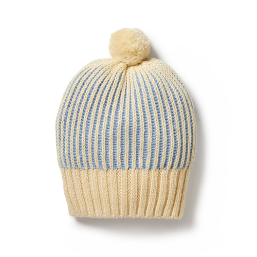 Wilson & Frenchy Knitted Ribbed Hat - Dew