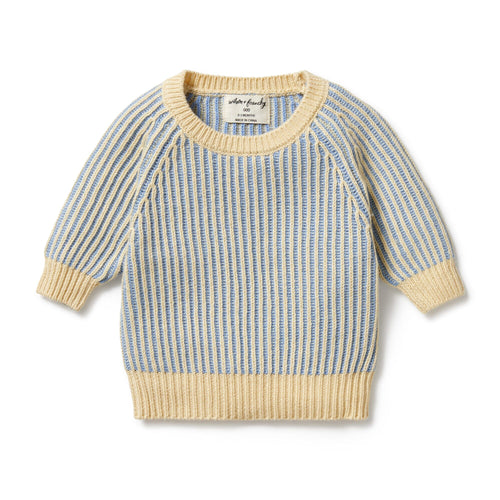 Wilson & Frenchy Knitted Ribbed Jumper - Dew