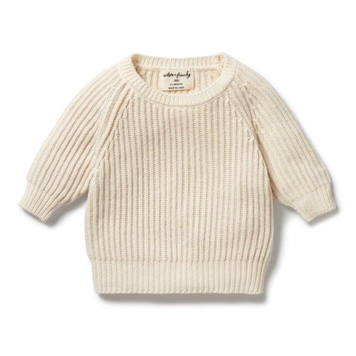Wilson & Frenchy - Knitted Ribbed Jumper Ecru
