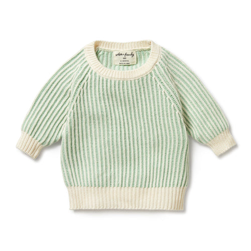 Wilson & Frenchy Knitted Ribbed Jumper - Mint Green