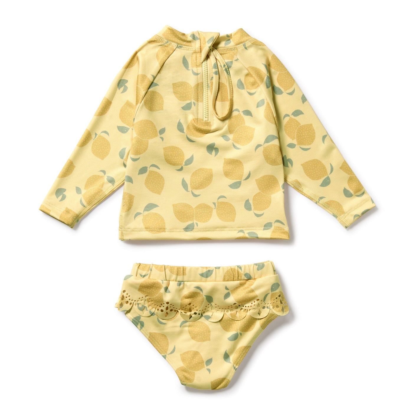 Wilson & Frenchy - Lemon Drop Cutwork Rashie Swimset Two-Piece Swimsuit Wilson & Frenchy 