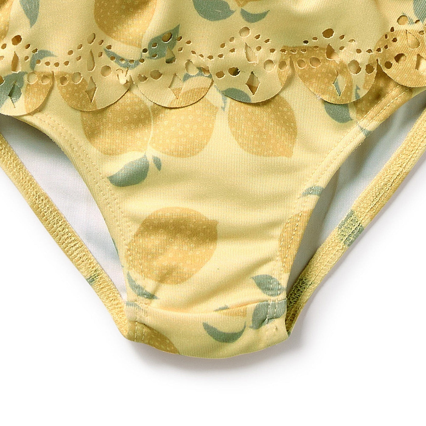 Wilson & Frenchy - Lemon Drop Cutwork Rashie Swimset Two-Piece Swimsuit Wilson & Frenchy 