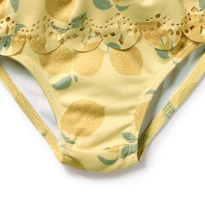 Wilson & Frenchy - Lemon Drop Cutwork Rashie Swimset Two-Piece Swimsuit Wilson & Frenchy 