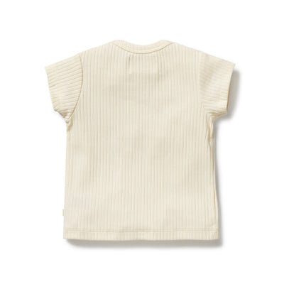 Wilson & Frenchy - Lemon Leaf Embroidered Organic Tee Short Sleeve T-Shirt Wilson & Frenchy 
