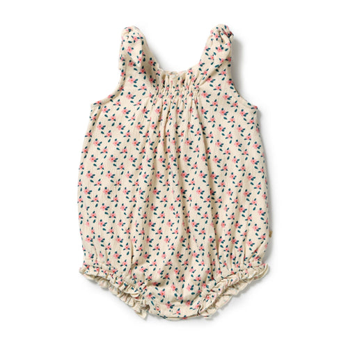 Wilson & Frenchy - Little Blossom Organic Crinkle Tie Playsuit