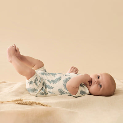 Wilson & Frenchy - Little Fronds Organic Boyleg Zipsuit Zipsuit Wilson & Frenchy 