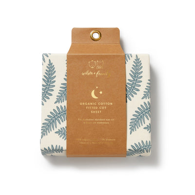 Wilson & Frenchy - Little Fronds Organic Cot Sheet Cot Sheet Wilson & Frenchy 
