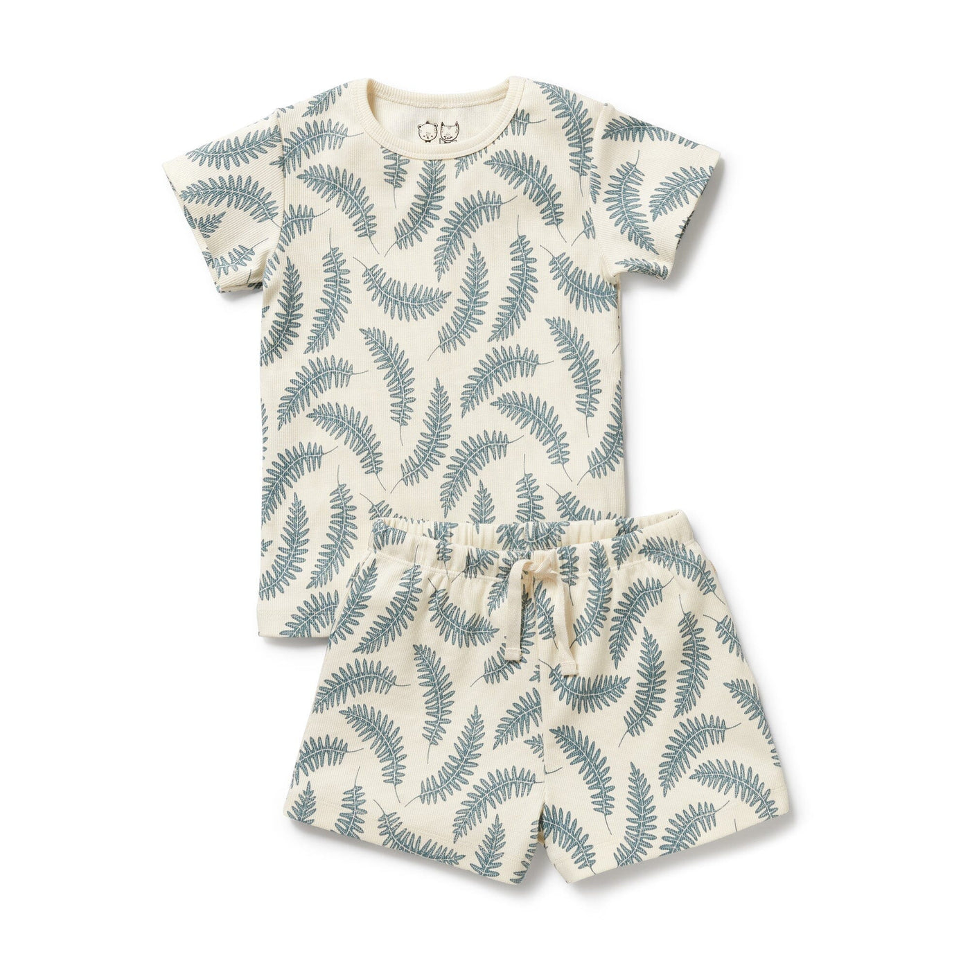 Wilson & Frenchy - Little Fronds Organic Short Sleeved Pyjamas Short Sleeve Pyjamas Wilson & Frenchy 