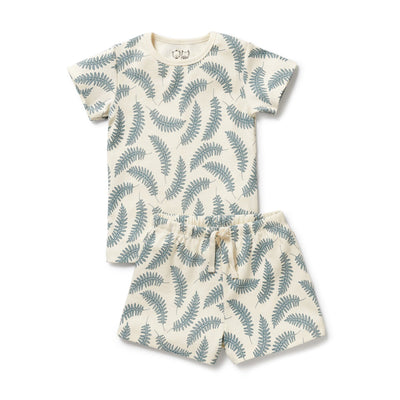 Wilson & Frenchy - Little Fronds Organic Short Sleeved Pyjamas Short Sleeve Pyjamas Wilson & Frenchy 