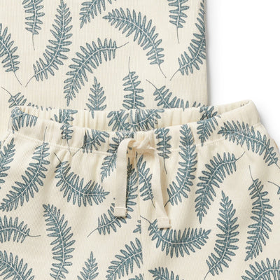Wilson & Frenchy - Little Fronds Organic Short Sleeved Pyjamas Short Sleeve Pyjamas Wilson & Frenchy 