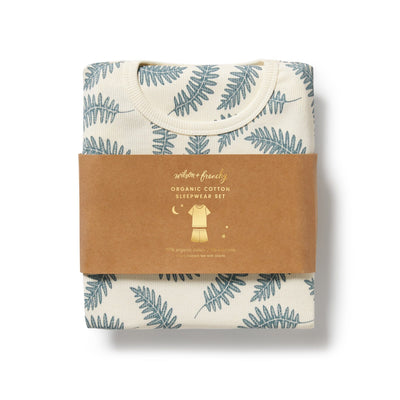 Wilson & Frenchy - Little Fronds Organic Short Sleeved Pyjamas Short Sleeve Pyjamas Wilson & Frenchy 