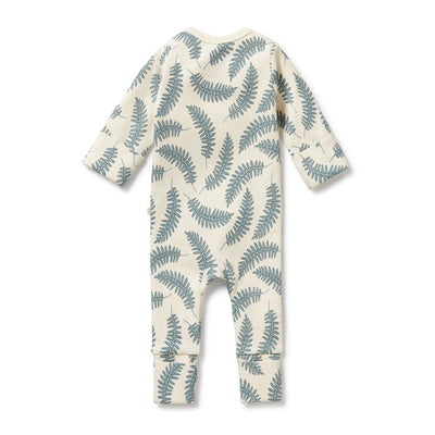 Wilson & Frenchy - Little Fronds Organic Zipsuit with Feet Zipsuit Wilson & Frenchy 