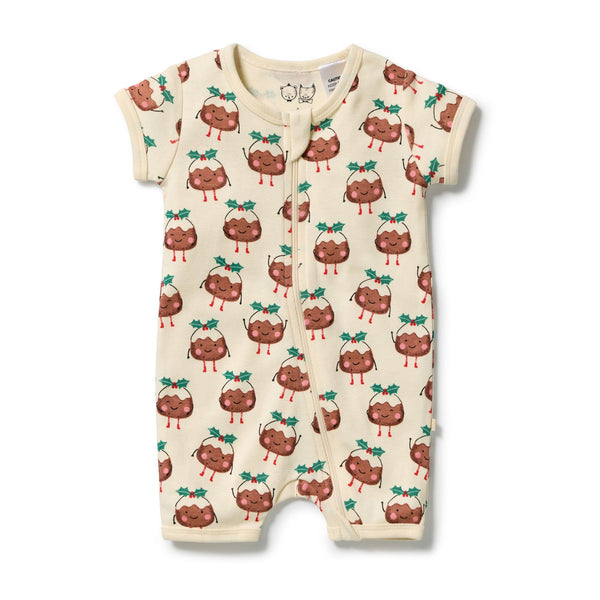 Wilson & Frenchy - Little Pudin Organic Rib Boyleg Zipsuit Zipsuit Wilson & Frenchy 
