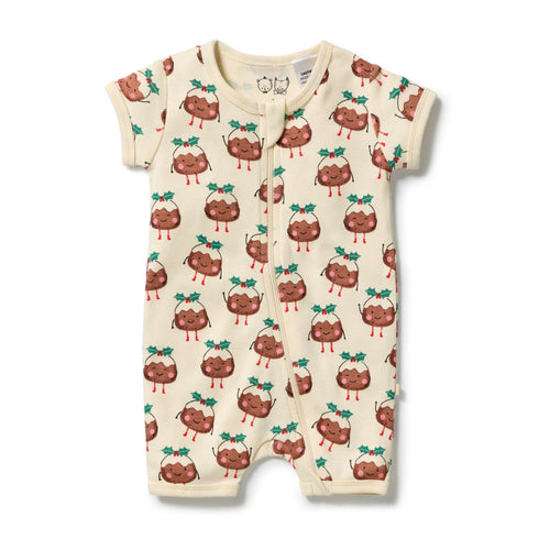 Wilson & Frenchy - Little Pudin Organic Rib Boyleg Zipsuit