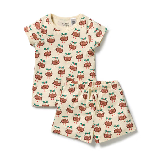 Wilson & Frenchy - Little Pudin Organic Rib Short Sleeved Pyjamas