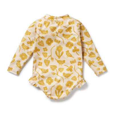 Wilson & Frenchy - Long Sleeve Swimsuit Goldie Floral One-Piece Swimsuit Wilson & Frenchy 