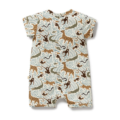 Wilson & Frenchy - Mini Jungle Organic Boyleg Zipsuit Zipsuit Wilson & Frenchy 