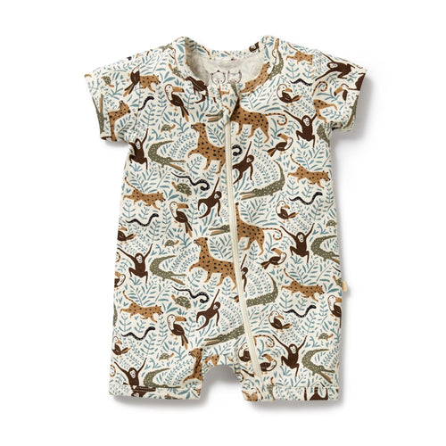 Wilson & Frenchy - Organic Boyleg Zipsuit | Mini Jungle