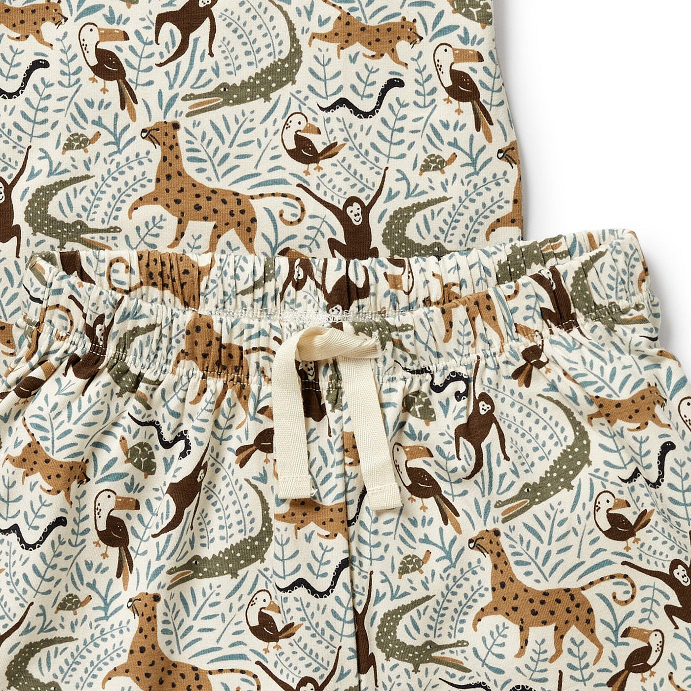 Wilson & Frenchy - Mini Jungle Organic Short Sleeved Pyjamas Short Sleeve Pyjamas Wilson & Frenchy 