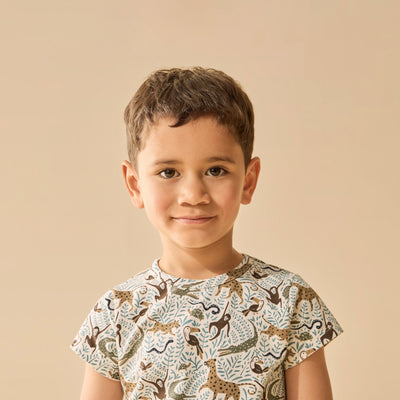 Wilson & Frenchy - Mini Jungle Organic Short Sleeved Pyjamas Short Sleeve Pyjamas Wilson & Frenchy 