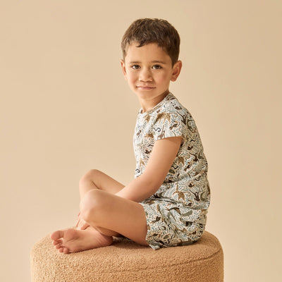 Wilson & Frenchy - Mini Jungle Organic Short Sleeved Pyjamas Short Sleeve Pyjamas Wilson & Frenchy 