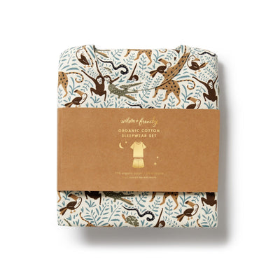 Wilson & Frenchy - Mini Jungle Organic Short Sleeved Pyjamas Short Sleeve Pyjamas Wilson & Frenchy 