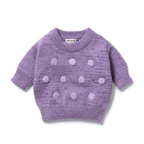 Wilson & Frenchy - Mulberry Organic Knitted Bauble Jumper
