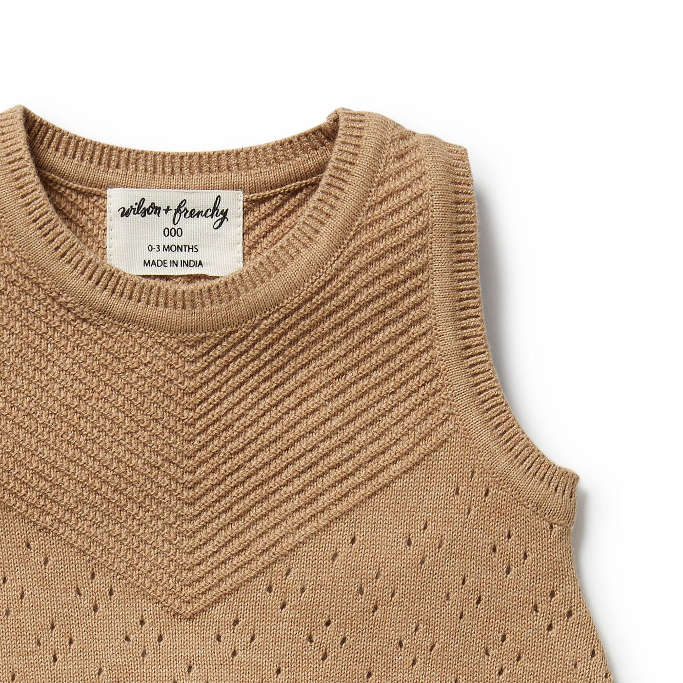 Wilson & Frenchy - Oat Organic Knitted Bodysuit Bodysuit Wilson & Frenchy 