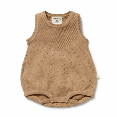 Wilson & Frenchy - Oat Organic Knitted Bodysuit Bodysuit Wilson & Frenchy 