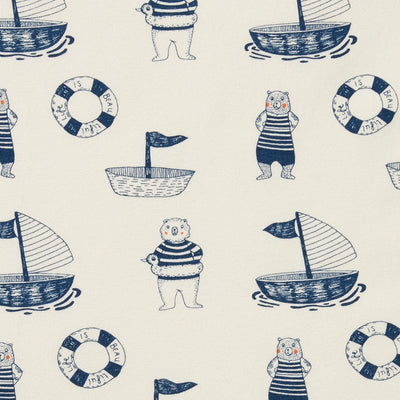 Wilson & Frenchy - Organic Bassinet Sheet Nautical Bear Bassinet Sheet Wilson & Frenchy 