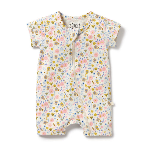 Wilson & Frenchy - Organic Boyleg Zipsuit Ava Floral