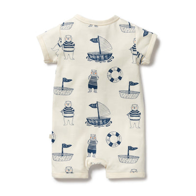 Wilson & Frenchy - Organic Boyleg Zipsuit Nautical Bear Zipsuit Wilson & Frenchy 