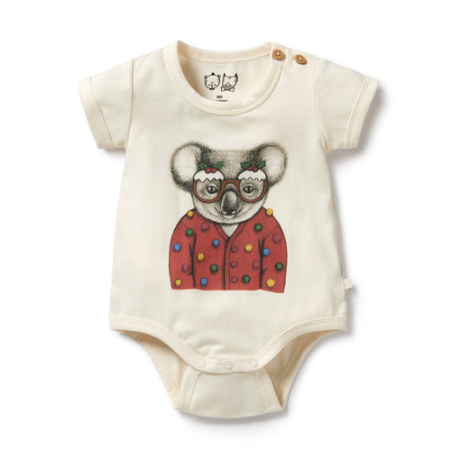 Wilson & Frenchy - Organic Christmas Bodysuit Koala