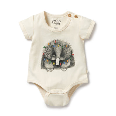 Wilson & Frenchy - Organic Christmas Bodysuit Puggle Bodysuit Wilson & Frenchy 