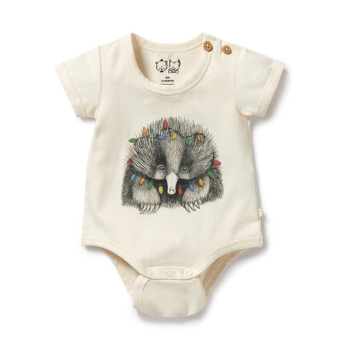 Wilson & Frenchy - Organic Christmas Bodysuit Puggle