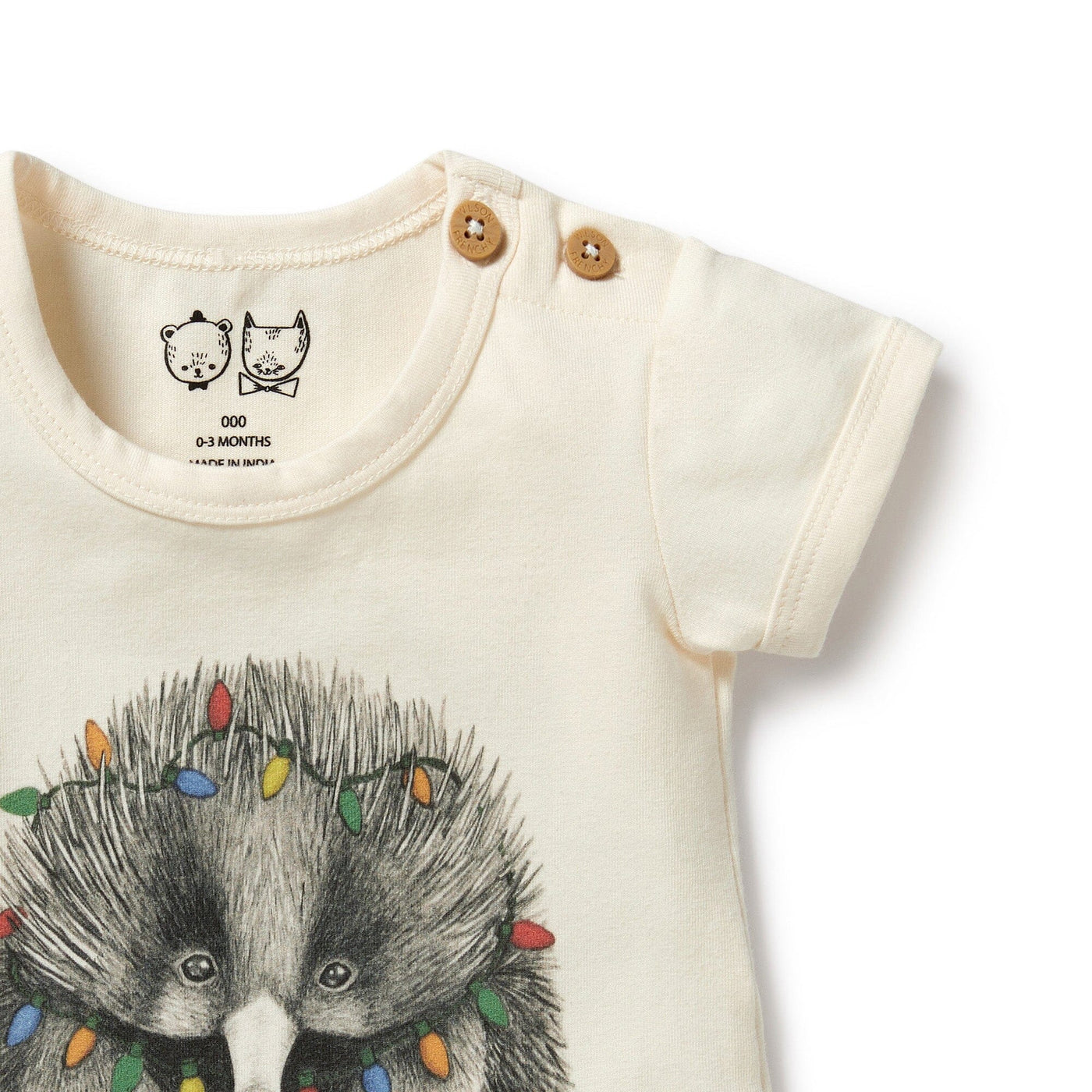 Wilson & Frenchy - Organic Christmas Bodysuit Puggle Bodysuit Wilson & Frenchy 