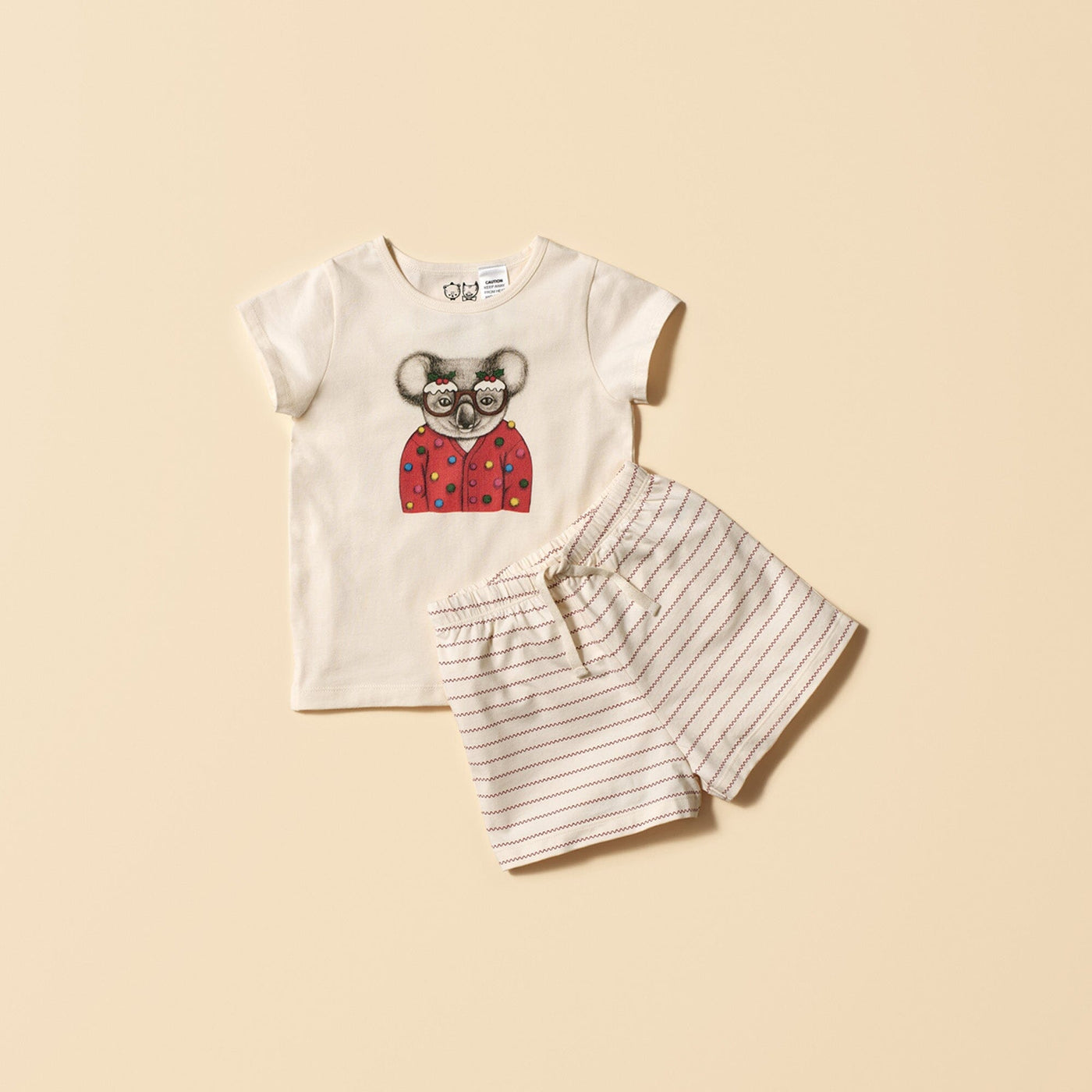 Wilson & Frenchy - Organic Christmas Pyjamas Koala Short Sleeve Pyjamas Wilson & Frenchy 