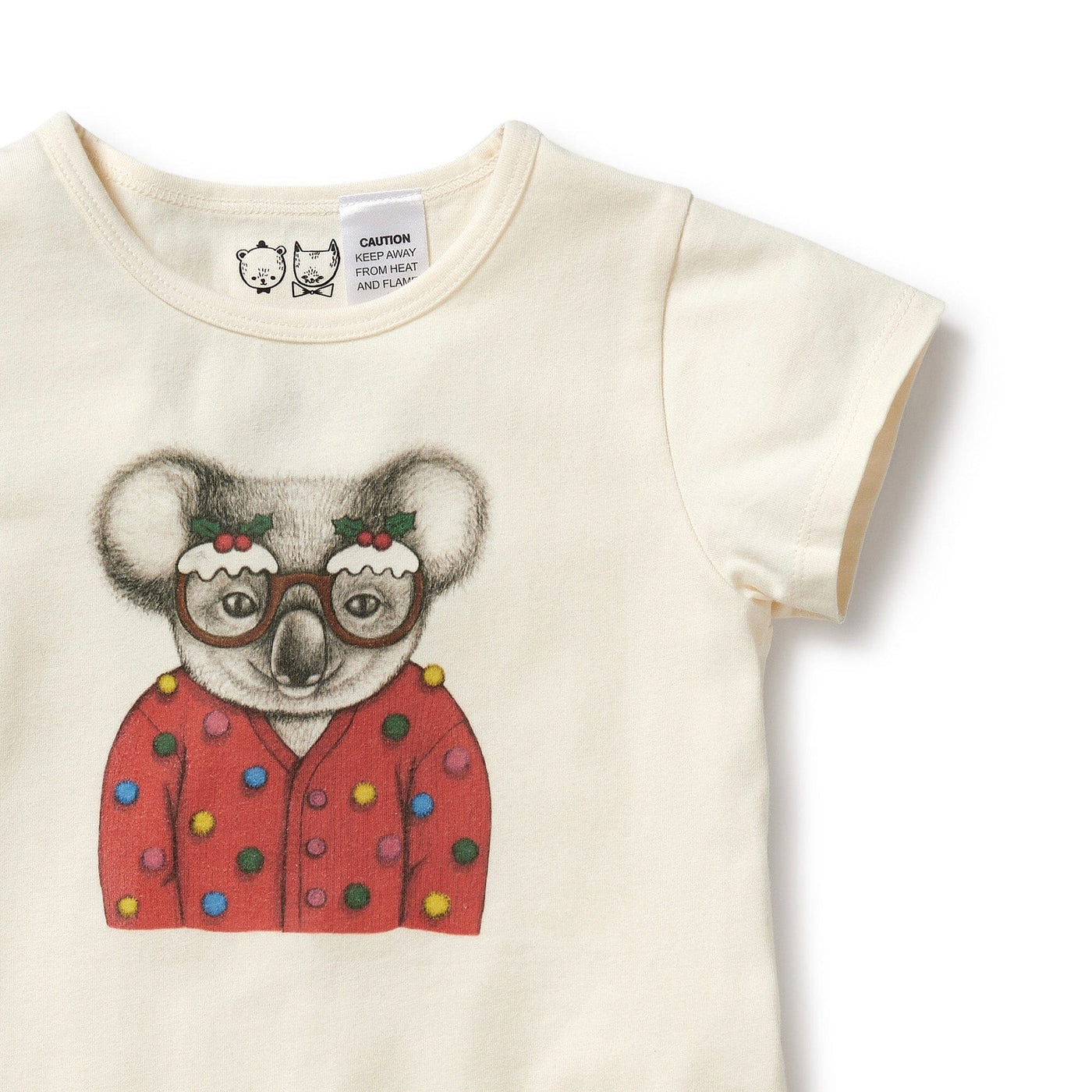 Wilson & Frenchy - Organic Christmas Pyjamas Koala Short Sleeve Pyjamas Wilson & Frenchy 