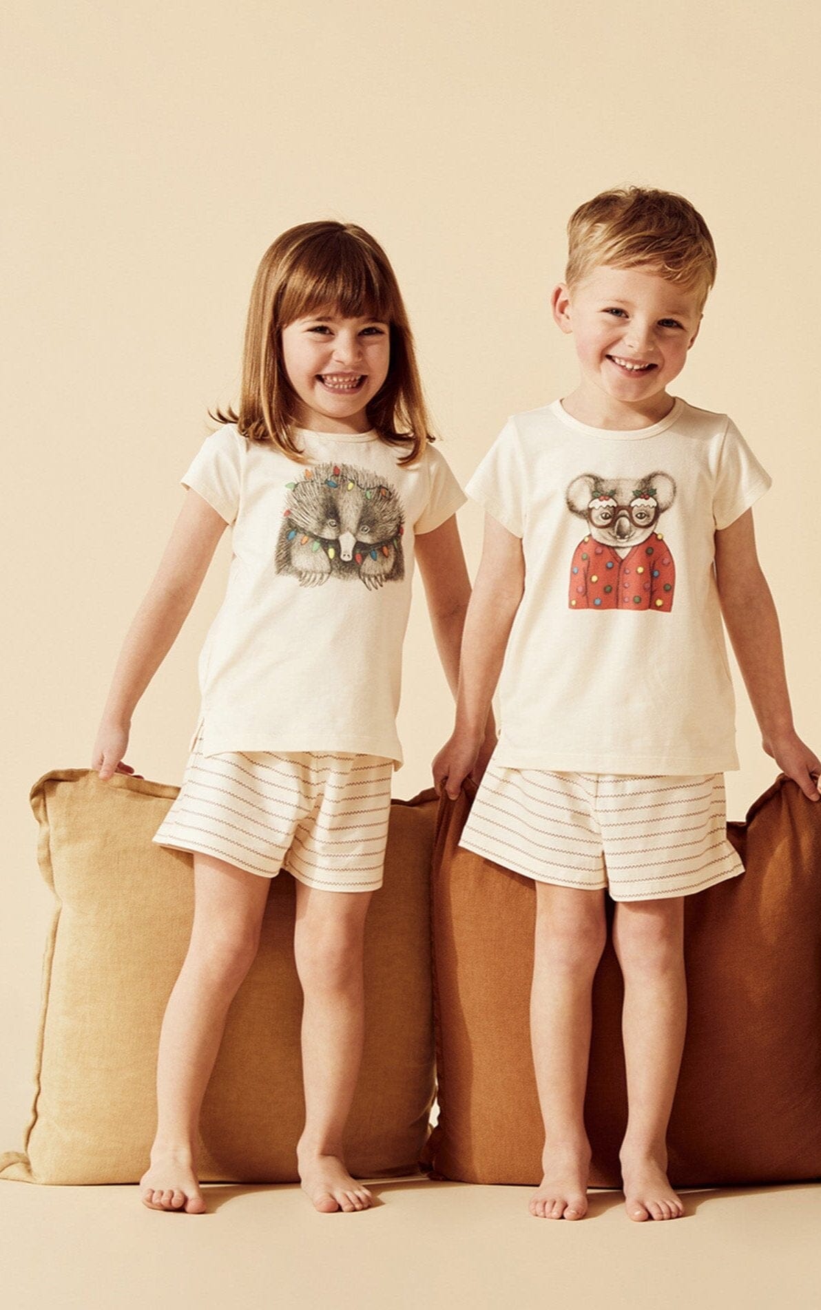 Wilson & Frenchy - Organic Christmas Pyjamas Puggle Short Sleeve Pyjamas Wilson & Frenchy 