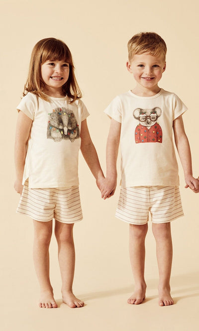 Wilson & Frenchy - Organic Christmas Pyjamas Puggle Short Sleeve Pyjamas Wilson & Frenchy 