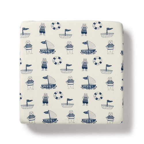 Wilson & Frenchy - Organic Cot Sheet Nautical Bear