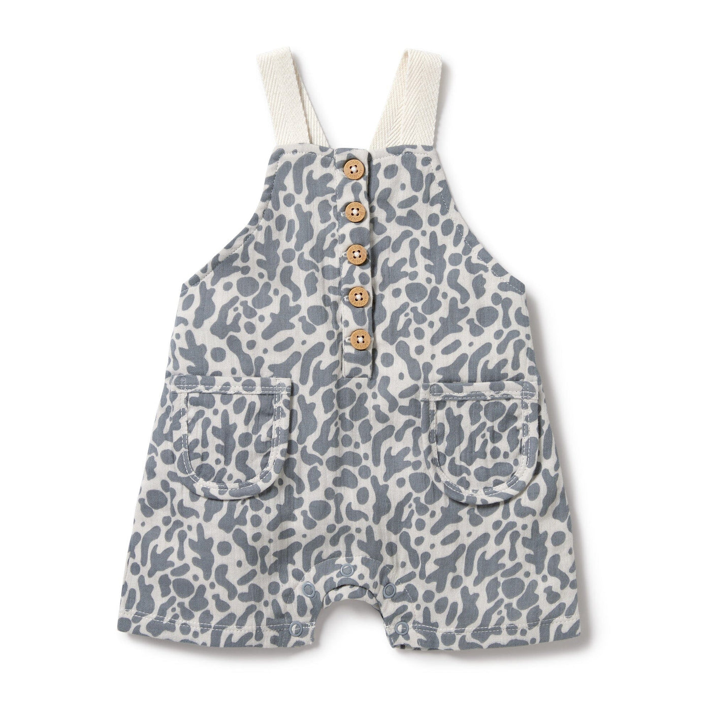 Wilson & Frenchy - Organic Crinkle Overall Blue Coral Overalls Wilson & Frenchy 