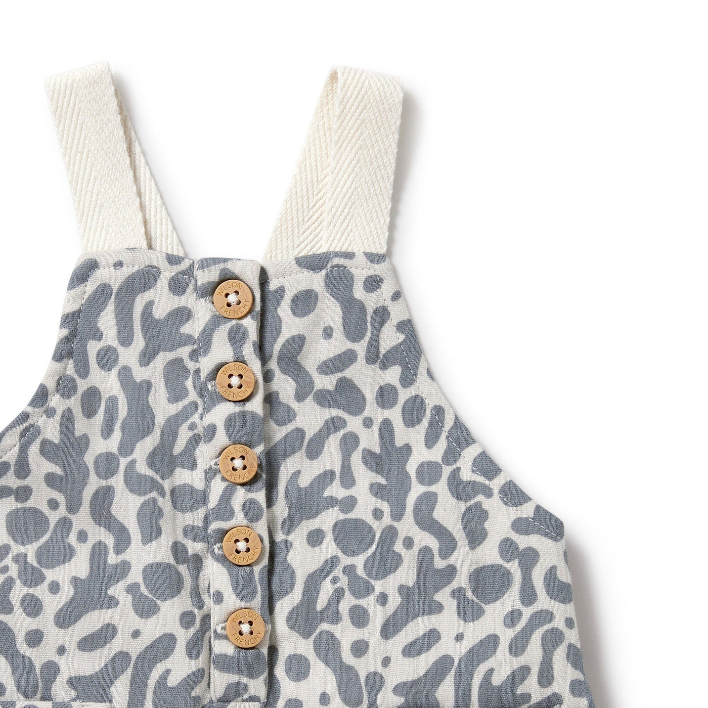 Wilson & Frenchy - Organic Crinkle Overall Blue Coral Overalls Wilson & Frenchy 