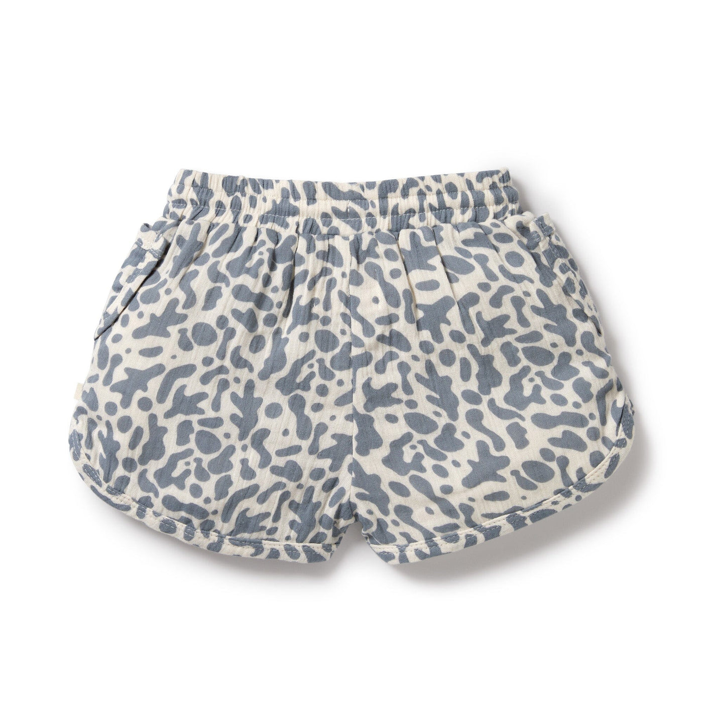 Wilson & Frenchy - Organic Crinkle Short Blue Coral Shorts Wilson & Frenchy 